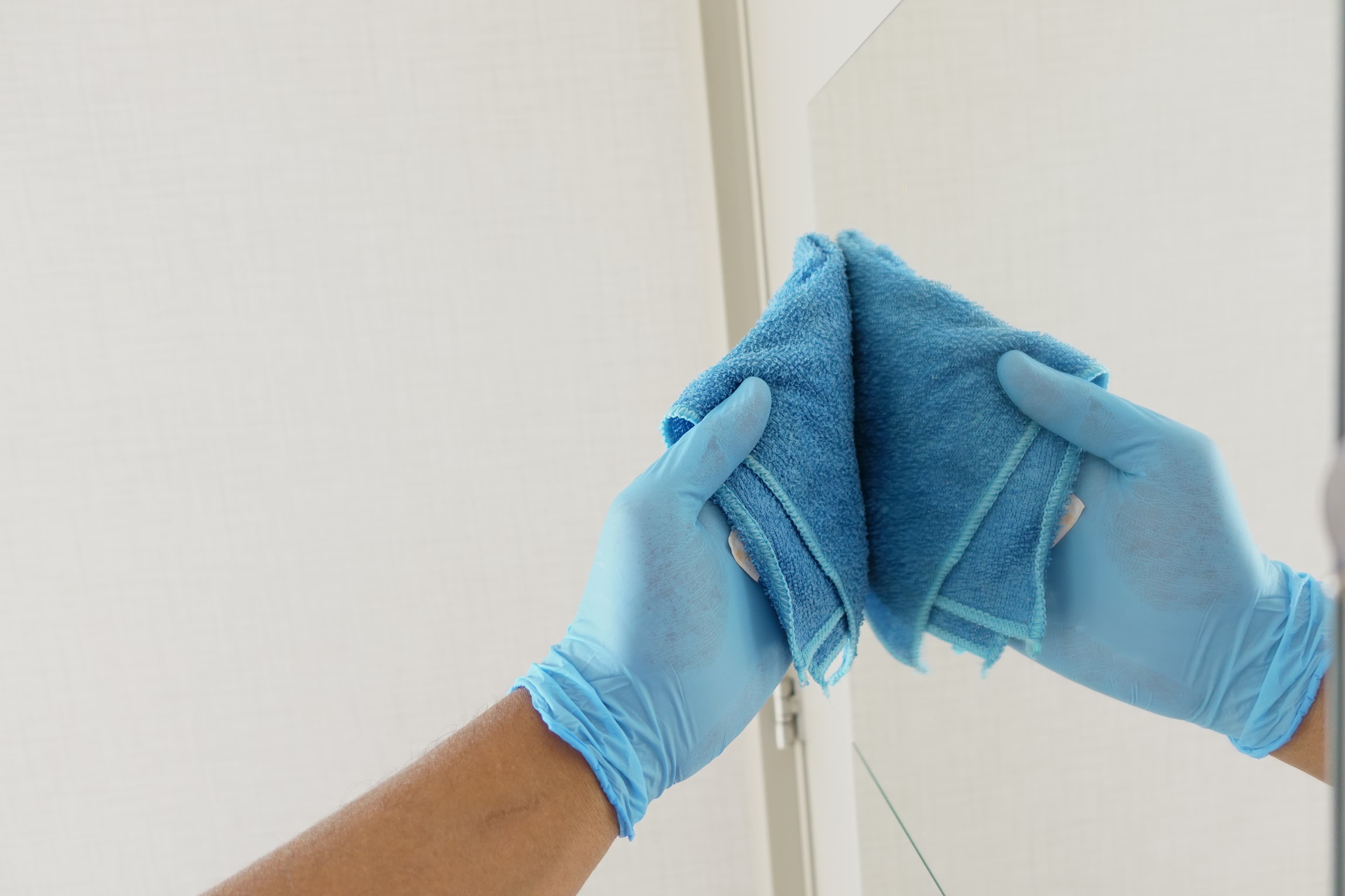 Power Cleaning team preparing cleaning supplies